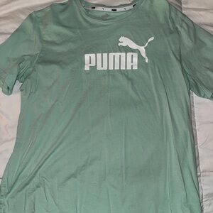 Puma Mint Green Tee with Logo